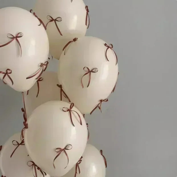 5pcs Wedding Pink Bow Balloon