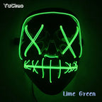 Halloween Film Theme Glowing Scary Mask LED