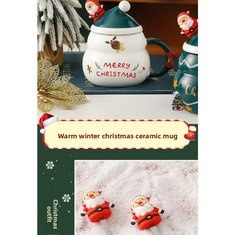 Creative and cute Christmas cup/covered spoon gift box