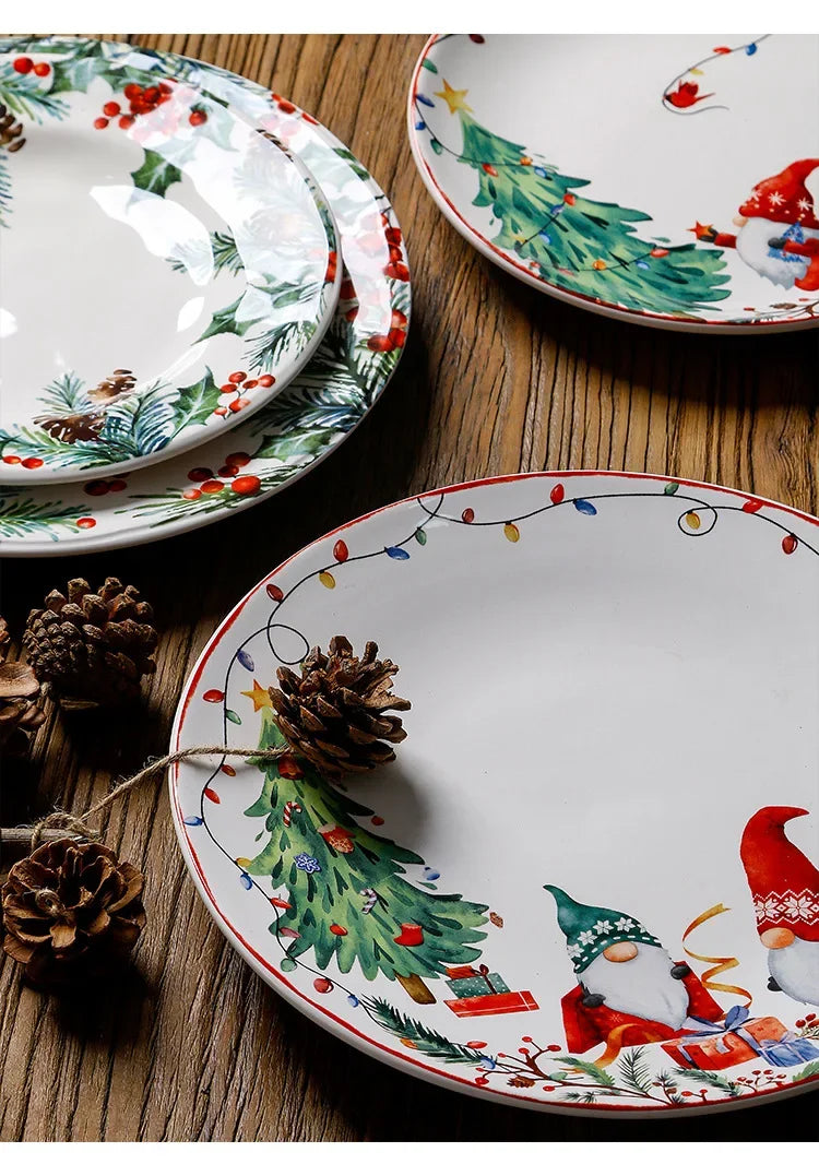 Christmas Ceramic Dinner Plate