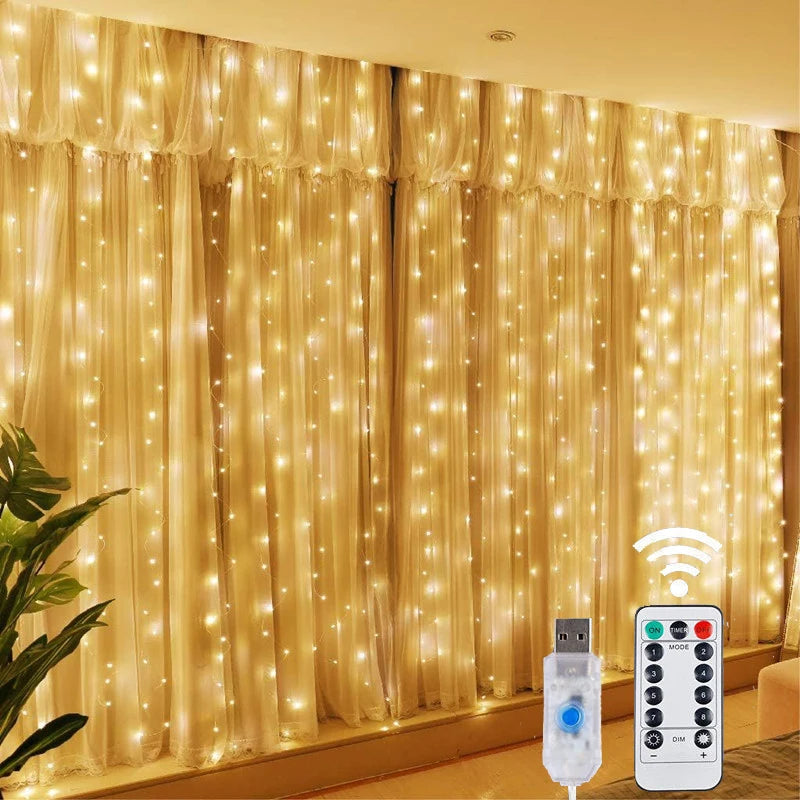 LED Curtain Garland - Multicolor