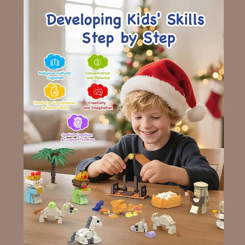 Christmas Advent Calendar Gift Box Diy Nativity