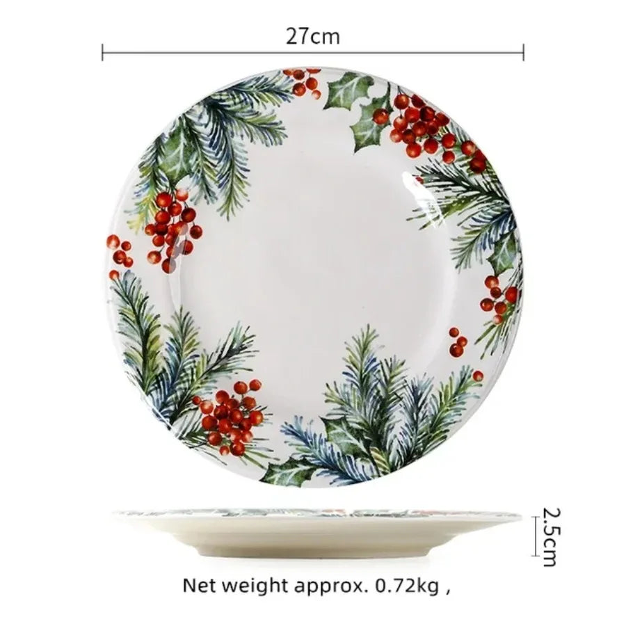 Christmas Ceramic Dinner Plate