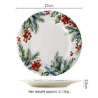 Christmas Ceramic Dinner Plate