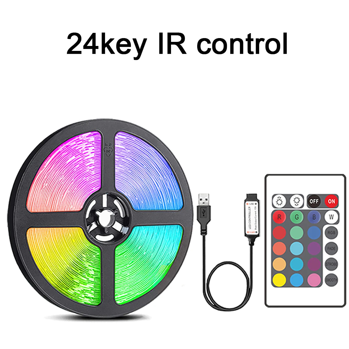 Led Strip Lights with 44 Key Remote Control 1m 5m 10m 20m