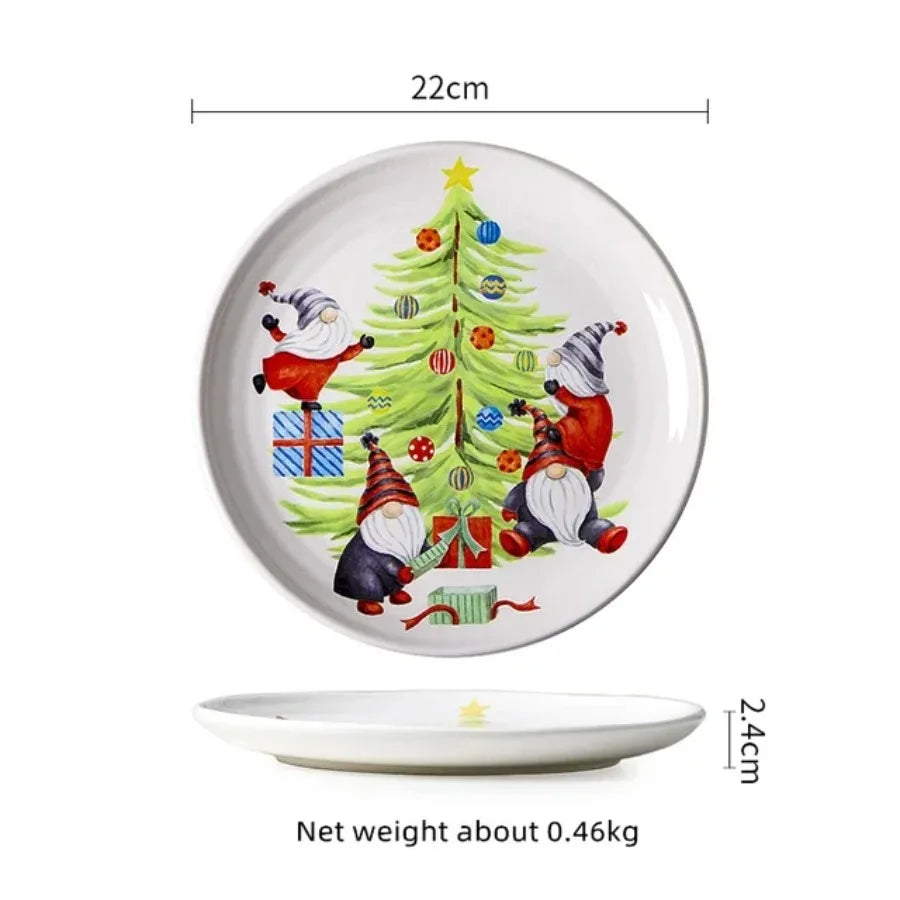 Christmas Ceramic Dinner Plate
