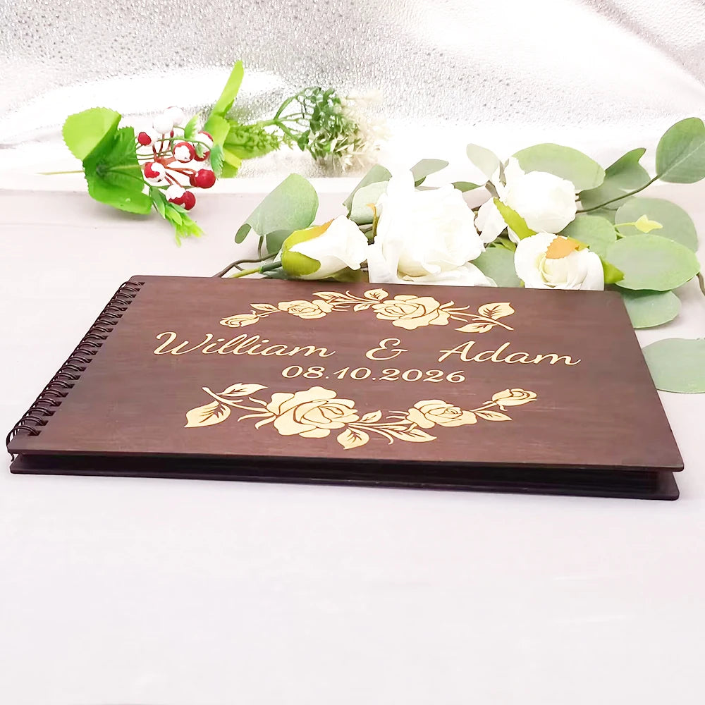 Custom Wooden Guestbook