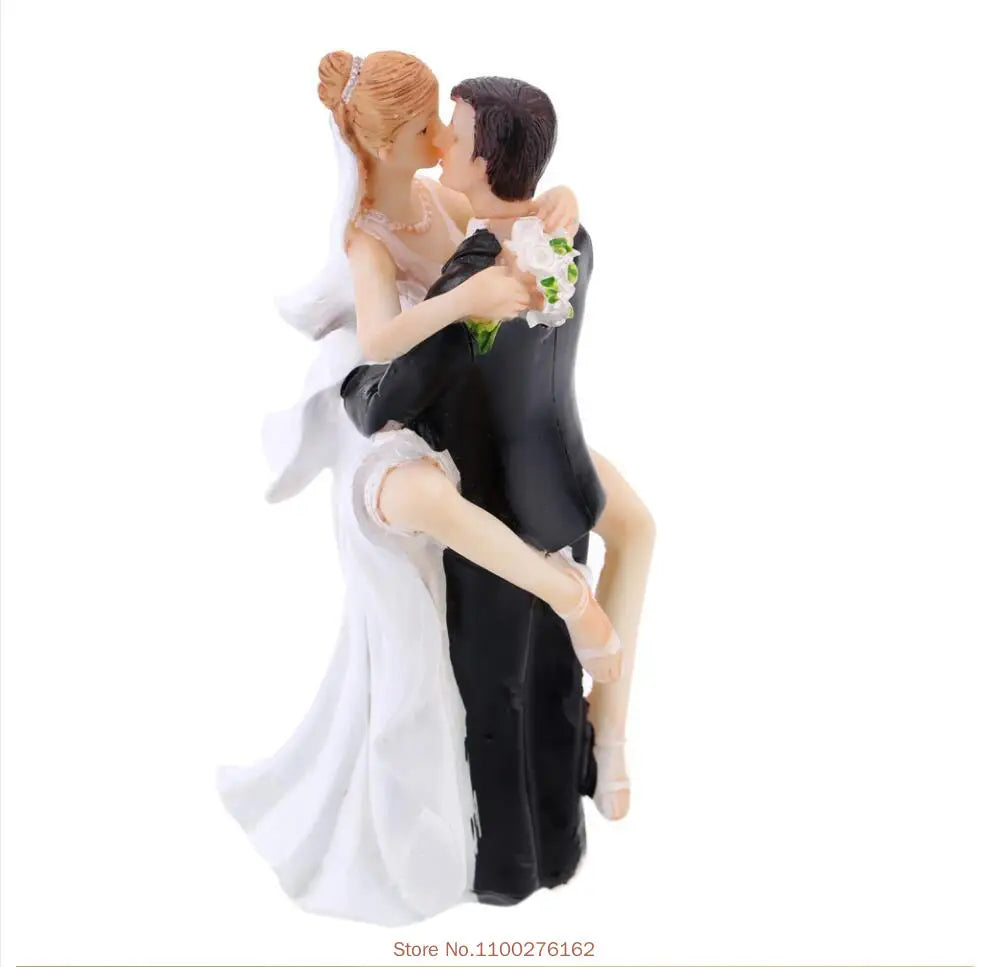 Romantic Bride and Groom Cake Toppers