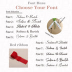 Personalized Bridal Bouquet Ribbon