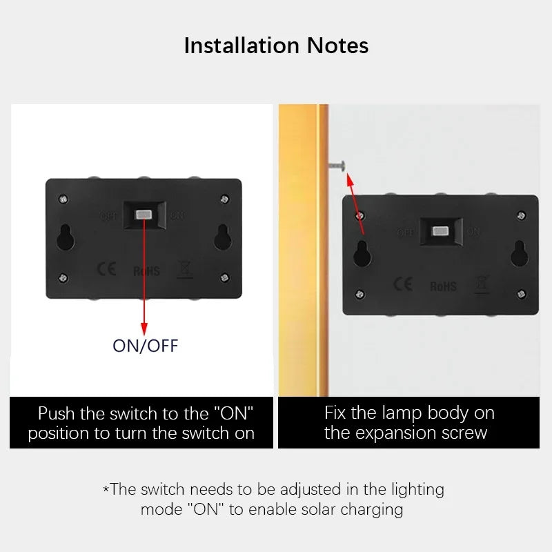 Solar LED Outdoor Wall Light