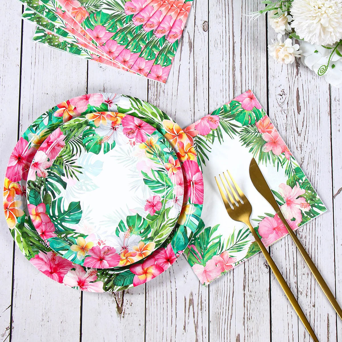 Hawaii Aloha Hawaiian Disposable Tableware