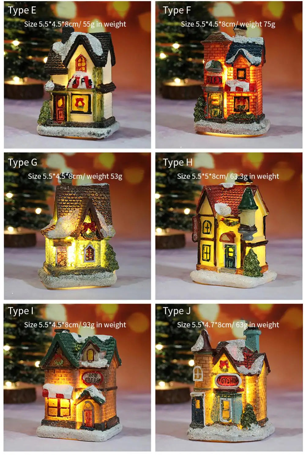 Led Light House Christmas Decorations