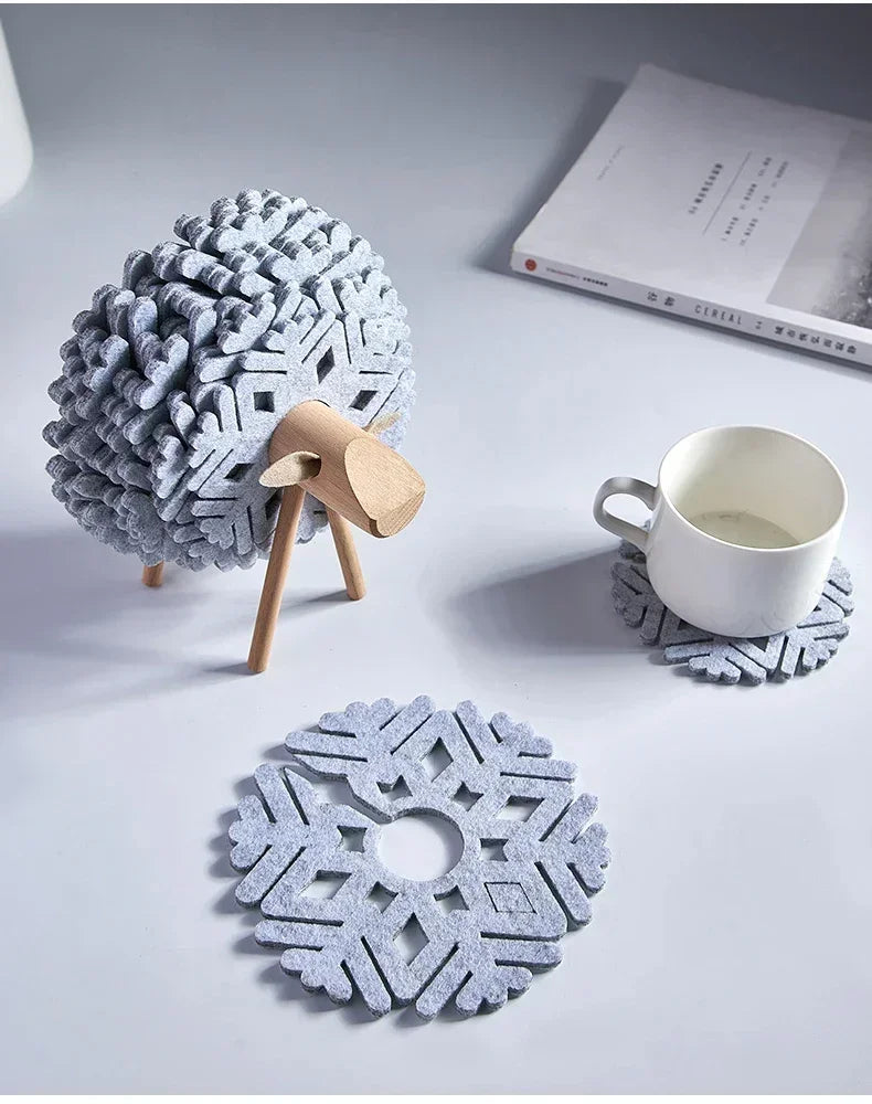 Absorbent Elk Felt Coasters