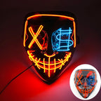 Halloween Film Theme Glowing Scary Mask LED