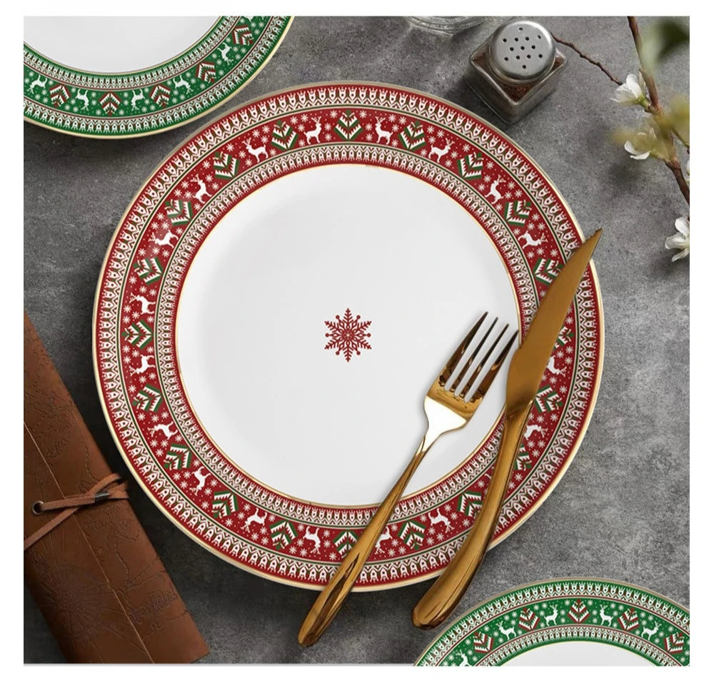 Christmas china tableware