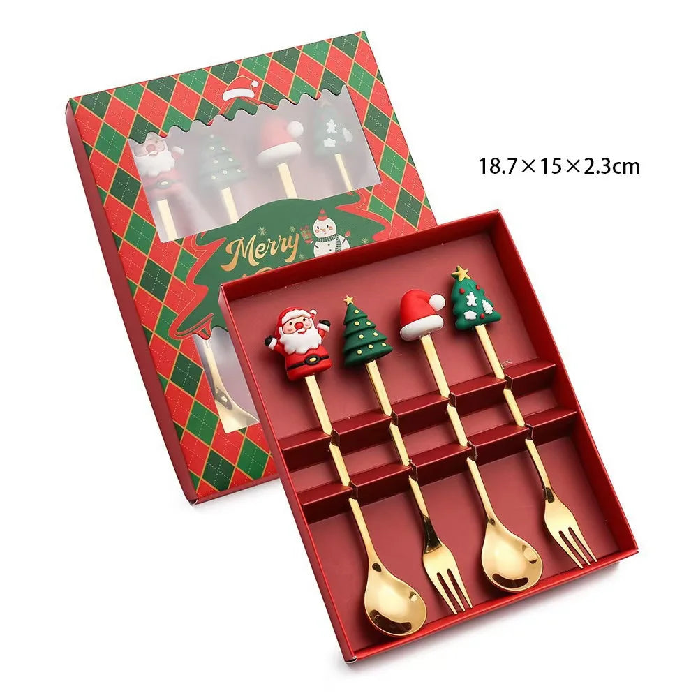Christmas Stainless Spoons