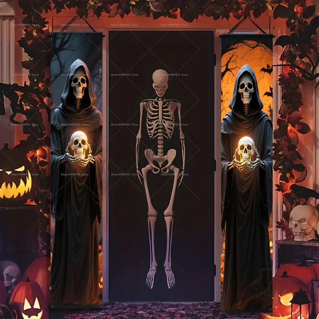 Halloween Scary Ghost Banners Welcome Porch