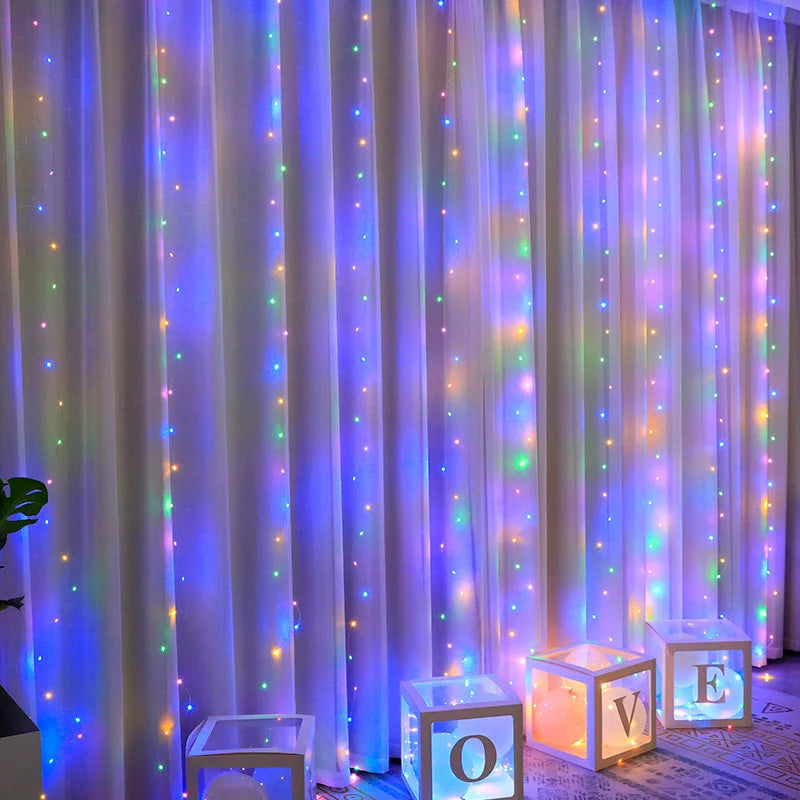 LED Curtain Garland - Multicolor