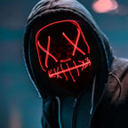 Halloween Film Theme Glowing Scary Mask LED