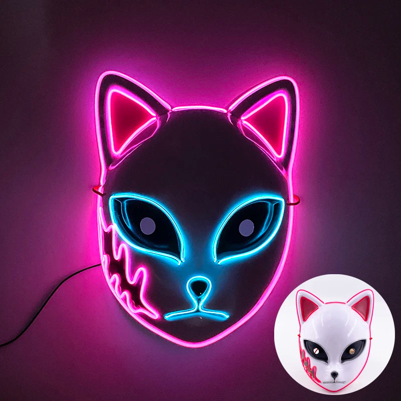Halloween Film Theme Glowing Scary Mask LED