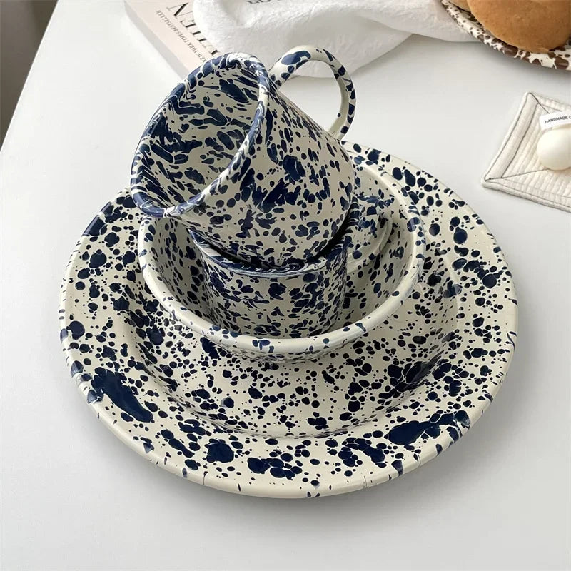Navy Blue Breakfast Set