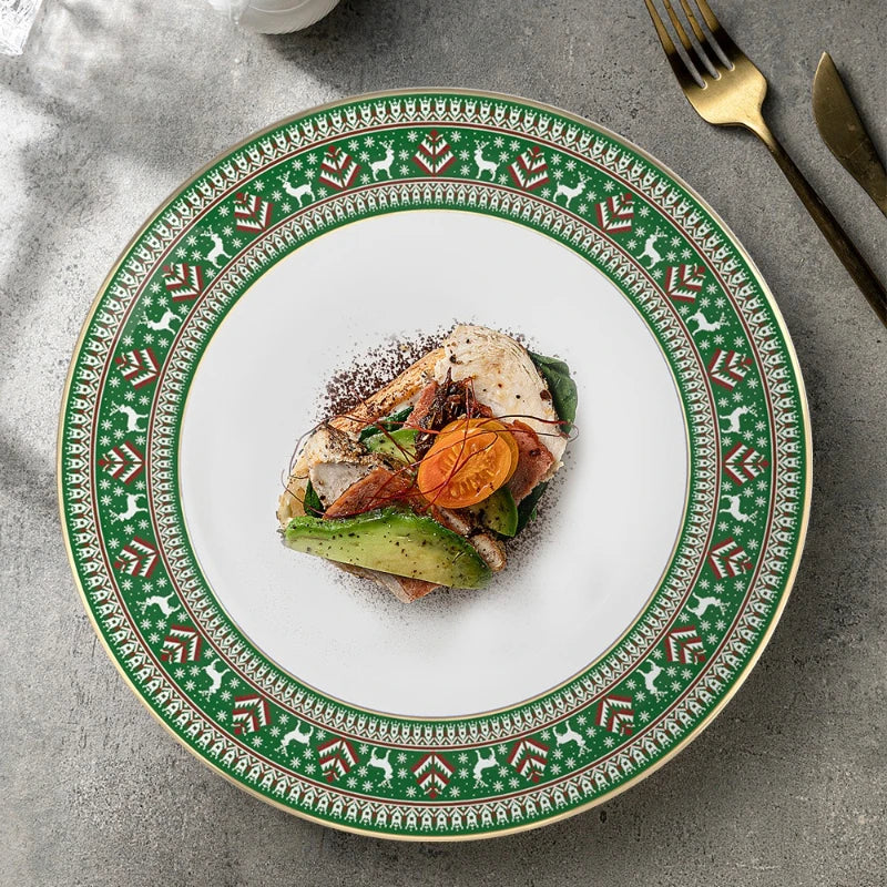 Christmas china tableware