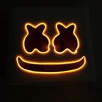 Halloween Neon Marshmallow Mask LED