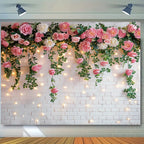 Wedding Flowers Curtain Backdrop