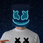 Halloween Neon Marshmallow Mask LED