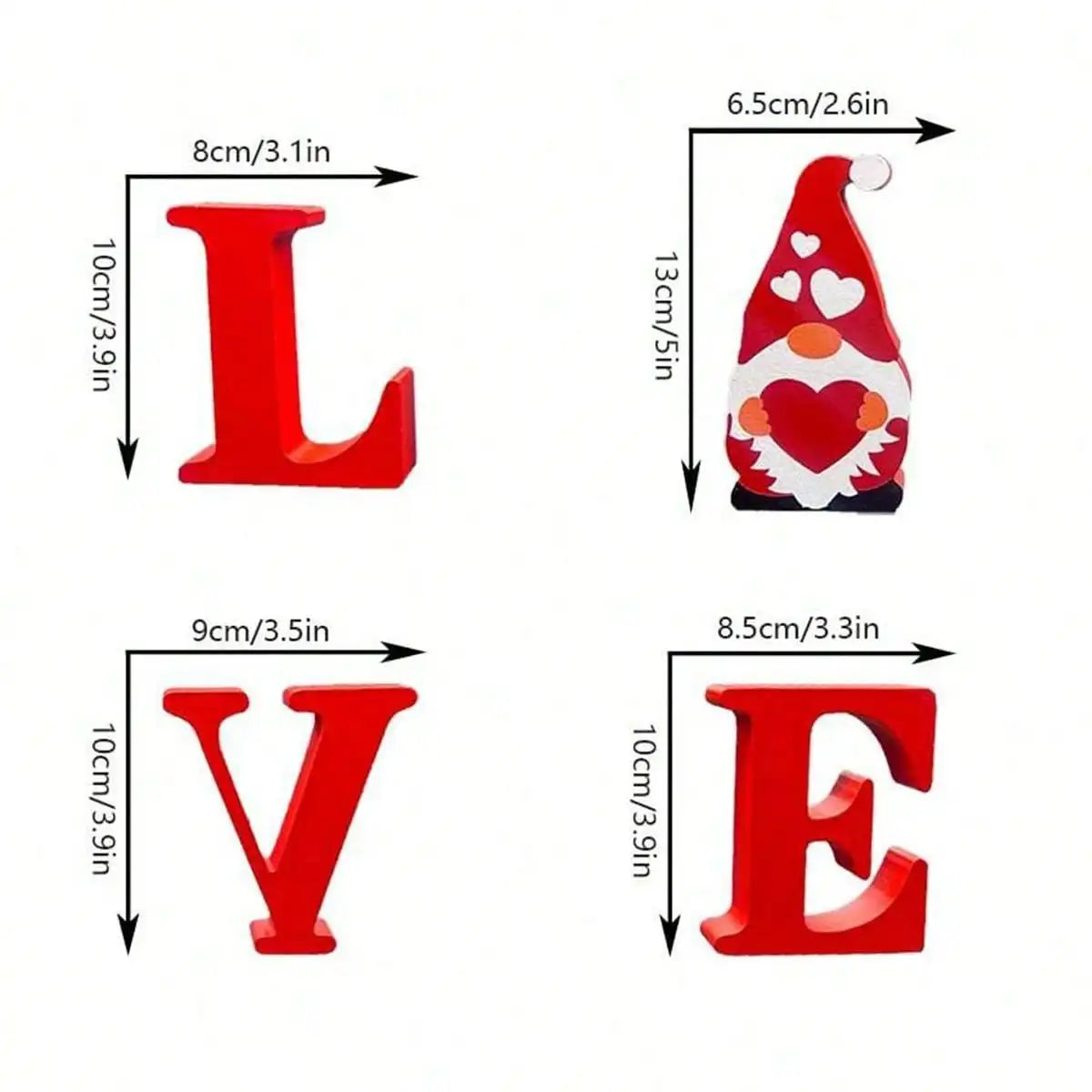 Wooden Desktop Ornaments Letters