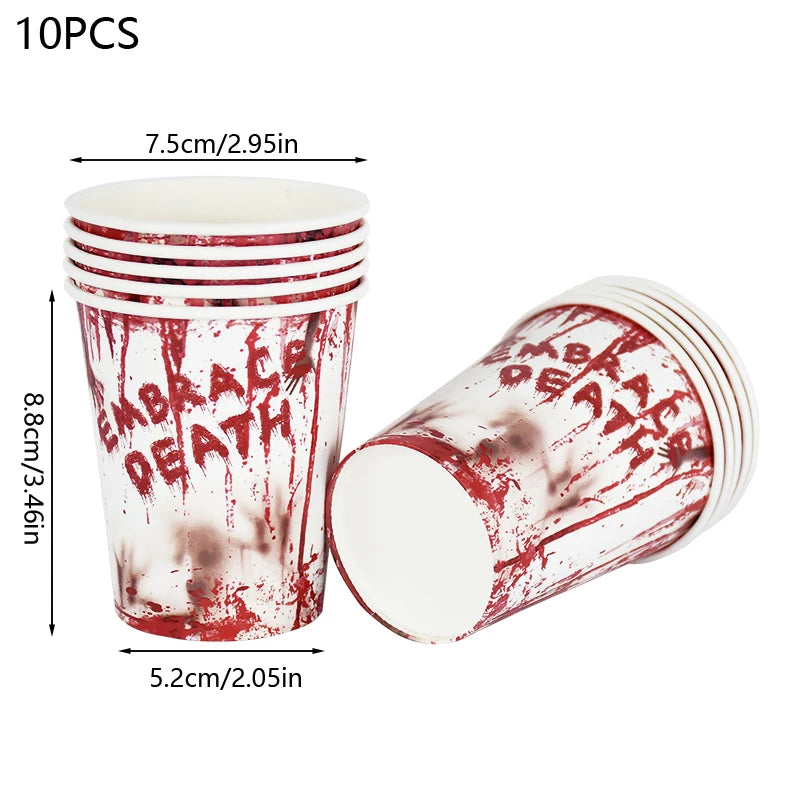 Halloween Bloody Disposable Tableware
