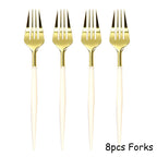 Elegant White Porcelain Disposable Tableware