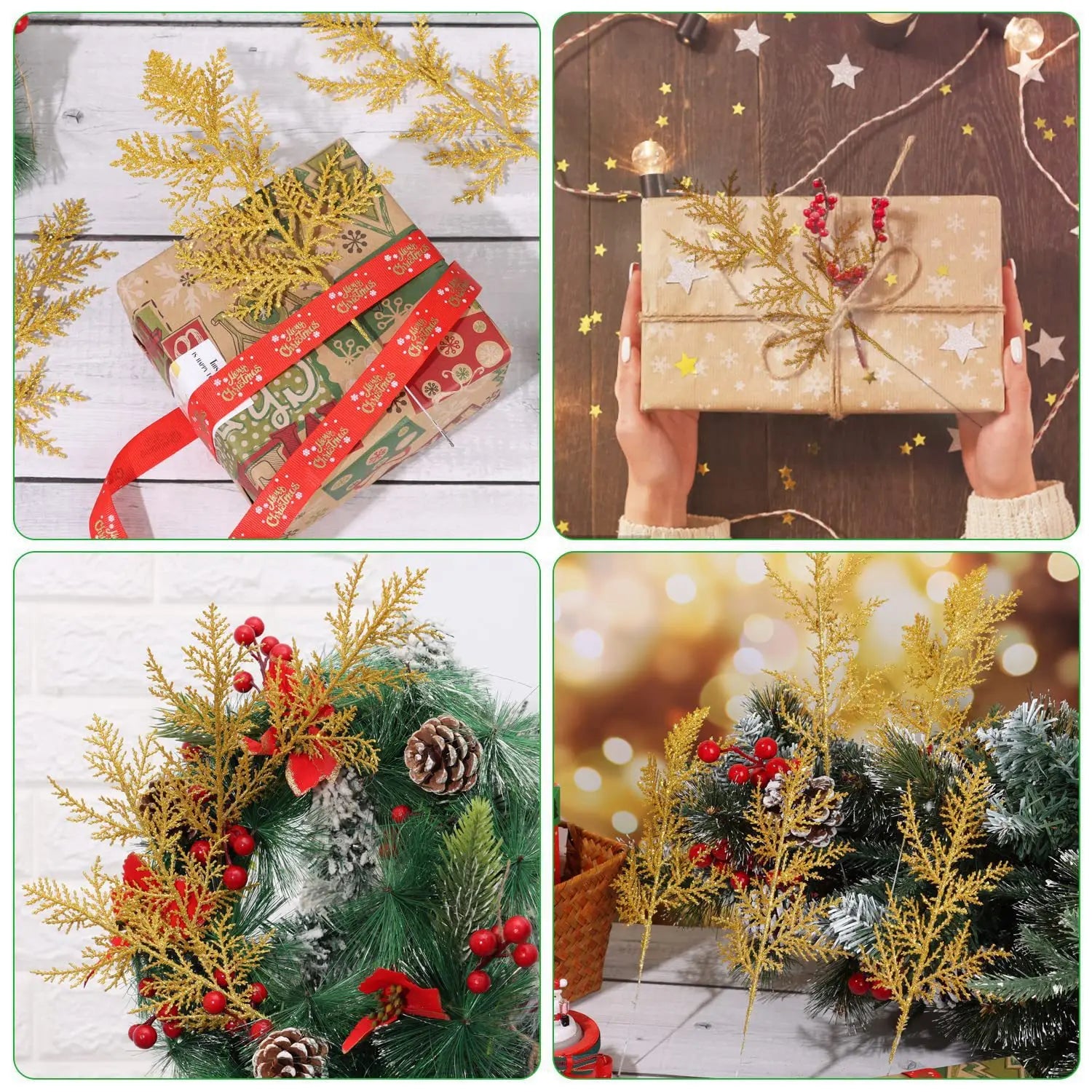 Christmas Decoration Glitter Branches