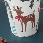 Christmas forest bronzing elk disposable tableware