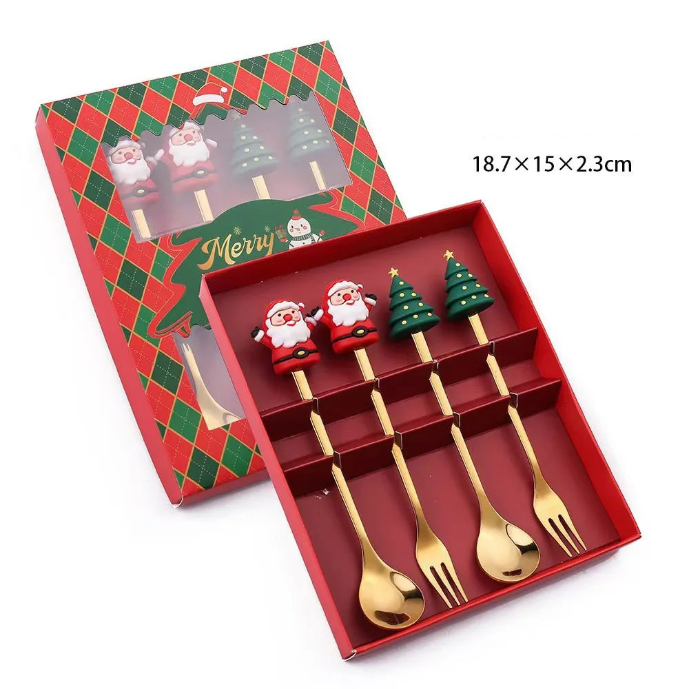 Christmas Stainless Spoons