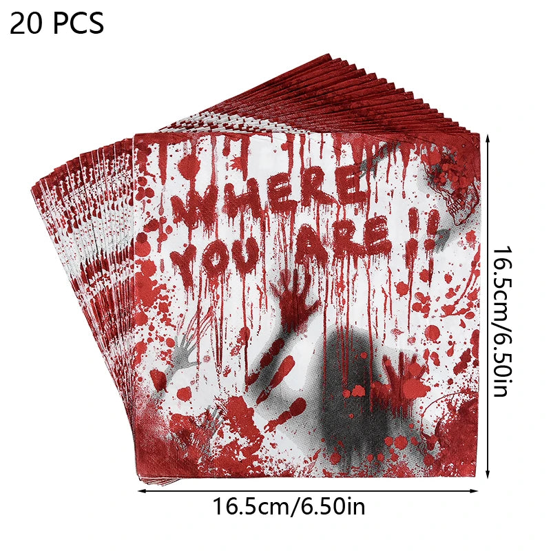 Halloween Bloody Disposable Tableware