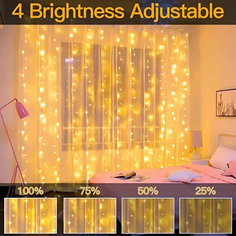LED Curtain Garland - Multicolor