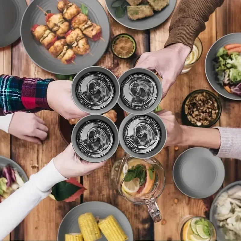 Wheat Straw Dishes 16 Pieces/set