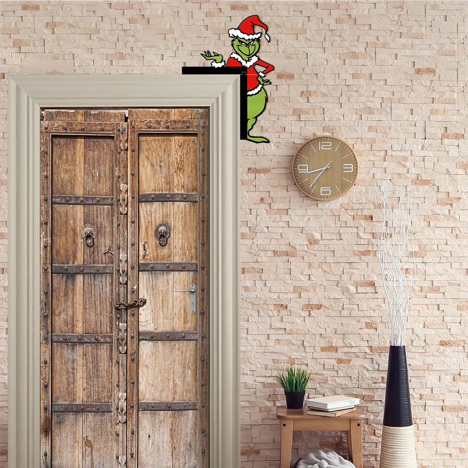Christmas Door Decorations Door Corner Decorations Xmas Door Frame Decoration