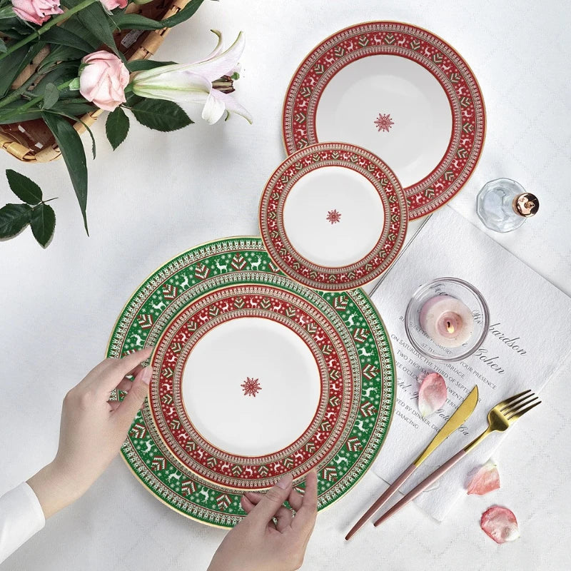 Christmas china tableware