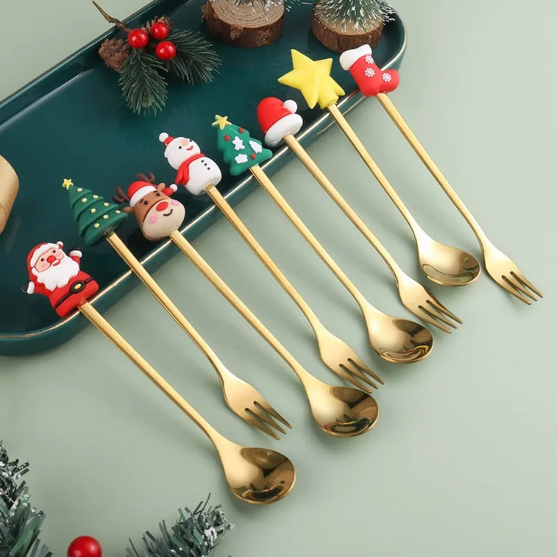 Christmas Stainless Spoons