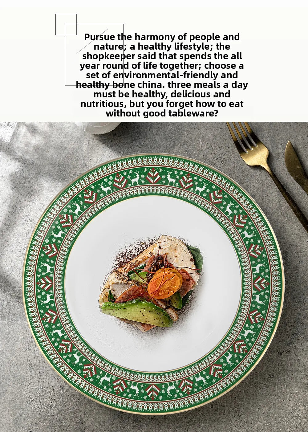 Christmas china tableware