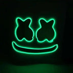 Halloween Neon Marshmallow Mask LED