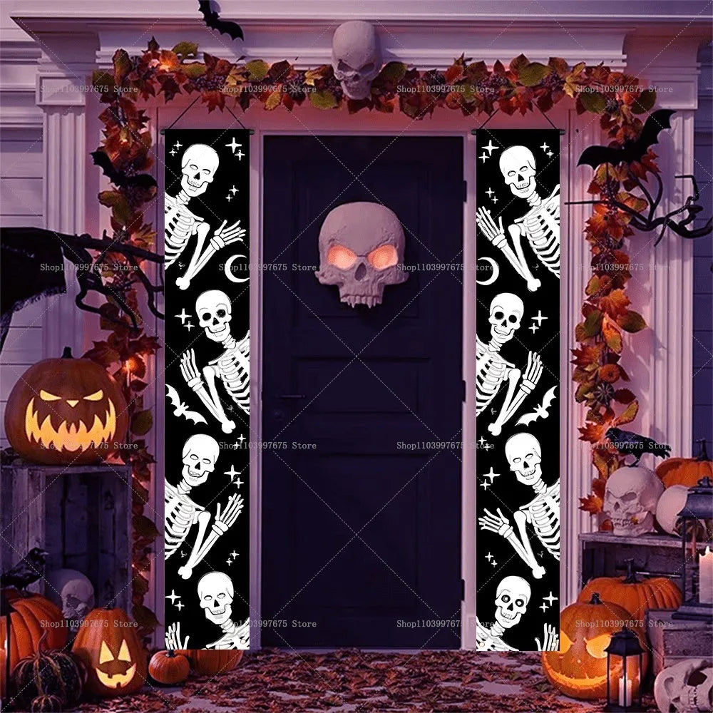 Halloween Scary Ghost Banners Welcome Porch
