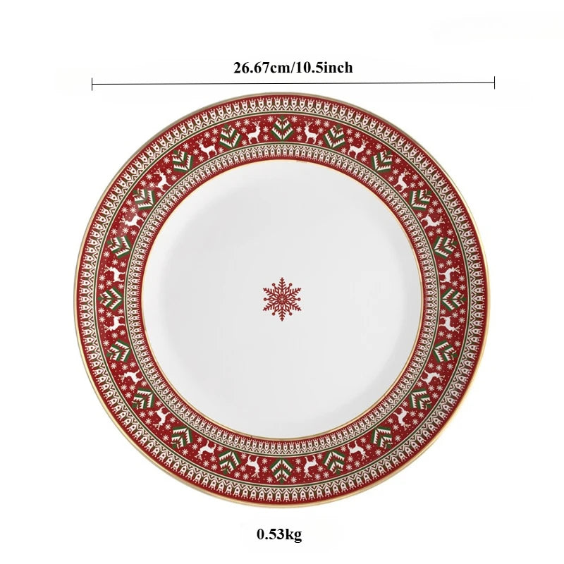 Christmas china tableware