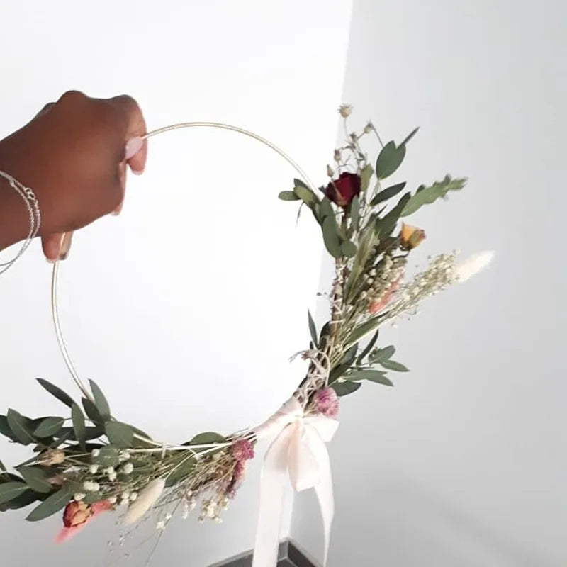 Gold Wreath Wooden Base