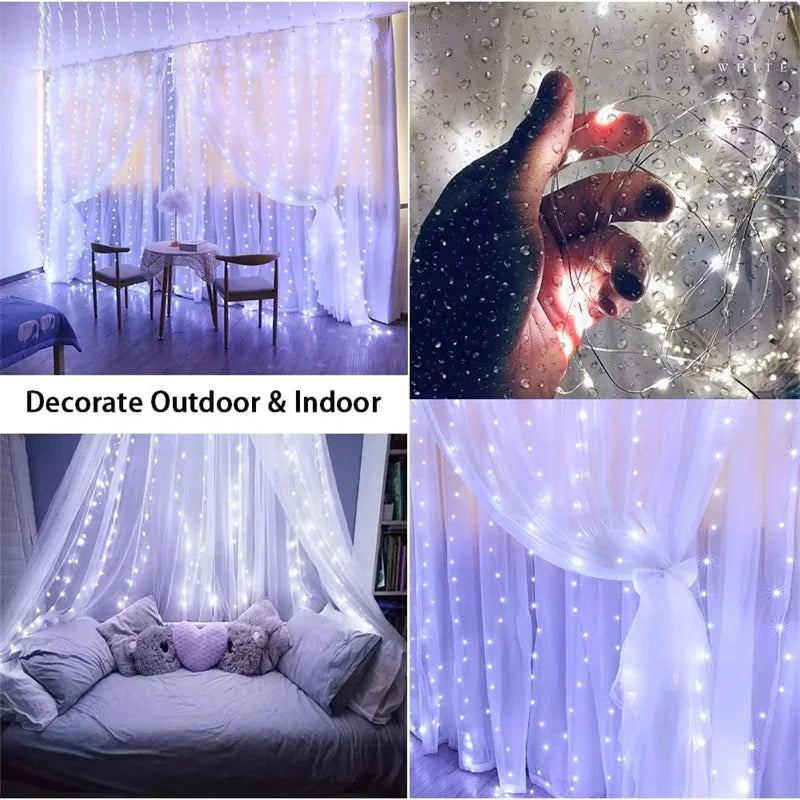 LED Curtain Garland - Multicolor