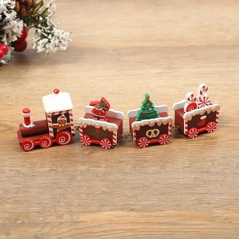 Christmas Train Merry Christmas Decorations Home Decor 2024 Cristmas Ornament Xmas Noel Gifts Happy New Year 2025