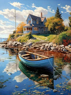 DIY Coloring By Numbers Boat Sailboat