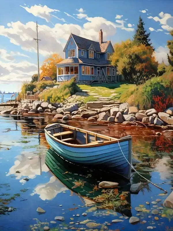 DIY Coloring By Numbers Boat Sailboat